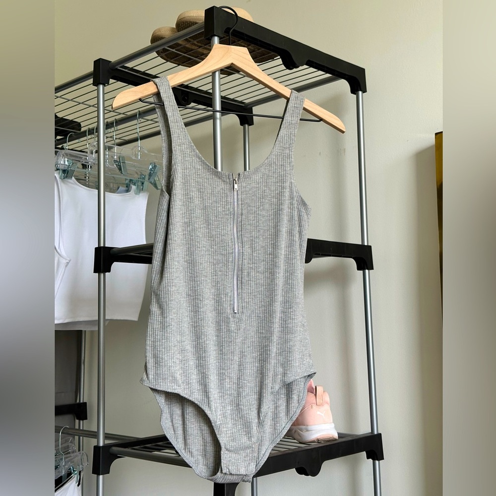 Grey Bodysuit | Size Medium